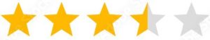 3.5 star rating
